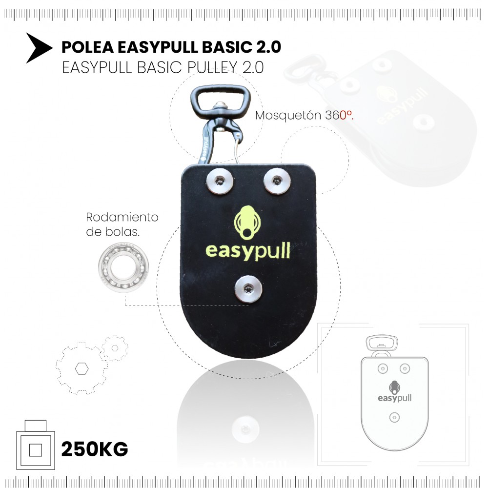 Easypull: GRIP - Agarre polea gimnasio biomecánica