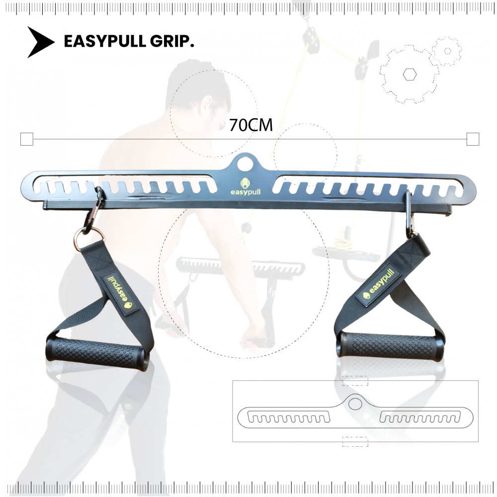 Easypull: GRIP - Agarre polea gimnasio biomecánica