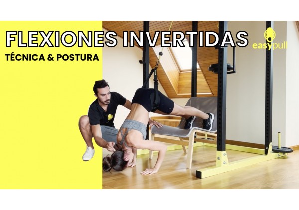 Cómo hacer flexiones invertidas con buena técnica y postura.